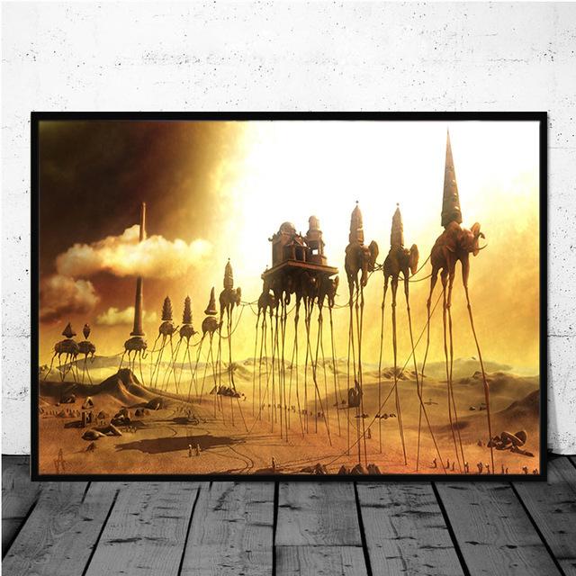 Salvador Dali Surrealist Wall Art Picture Canvas Painting Retro Quadro Posters and Printing Living Room Home