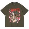 230 Gsm 100% Cotton Demon Slayer V71 Nezuko Demon Print Unisex Heavy Cotton T Shirt