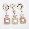 Jewelry Rhinestone Crystal 3 Colors Perfume Bottle Shape Pendant Keychain Gifts Car Handbag Key Holder Gifts