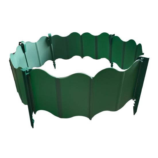 Садовая бордюрная лента Без копки Ландшафтный бордюр Соединяющиеся пластиковые бордюрные панели с колышками для газона, клумбы, забора