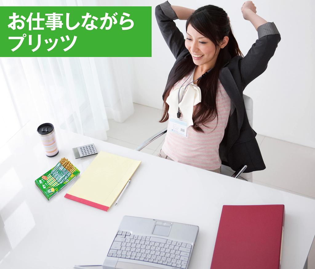 Ezaki Glico 69 г x 10 штук Закуски Закуски Крендельки Сладости Сладости В индивидуальной упаковке [Pretz Box] (Салат Умами)