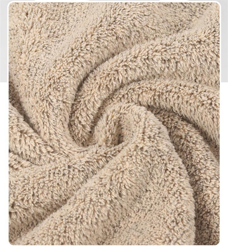 Плотное бамбуковое угольно-коралловое бархатное банное полотенце для взрослых, мягкое впитывающее бамбуковое углеродное волокно, домашнее полотенце для ванной комнаты