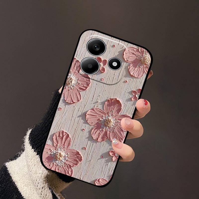 Чехол для Redmi Note 14 4G 5G Модный Милый Защитный Мягкий Силиконовый ТПУ Чехлы для Телефона Защитная Накладка Бампер для Телефона Redmi Note14