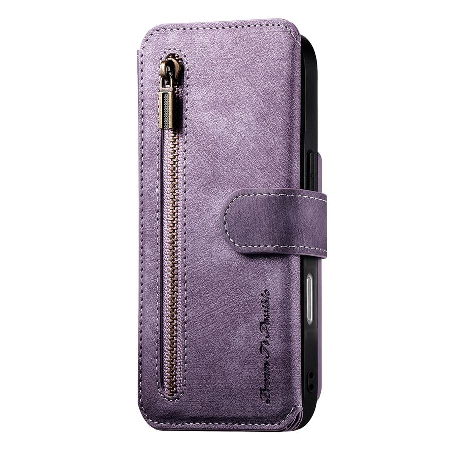 Кожаный держатель для карт из ПУ, кошелек на молнии с RFID-блокировкой для iPhone и Samsung