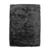 Living Room Rug Extra-soft Long Pile Black 60x90