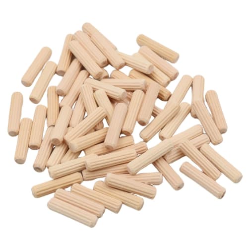 KKLM Wooden Dowels, 5x20mm, for Furniture Joints, Wooden Dowel Pins, Shelf Brackets, Dowels, Approximately 200 Pieces, DIY Joints