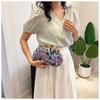 2023 New Clip Buckle Chinese Style Dinner Bag Handheld Single Shoulder Diagonal Versatile Fashion Embroidered Flower Ladies Bag