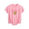 GAP Baby Шорты Хлопок Маленький Медвежонок Размер Детский Цельное Платье, Рукав, Розовый, Подарок, Детский Комбинезон, Дизайн, 100% (Девочки, Розовый, 80)