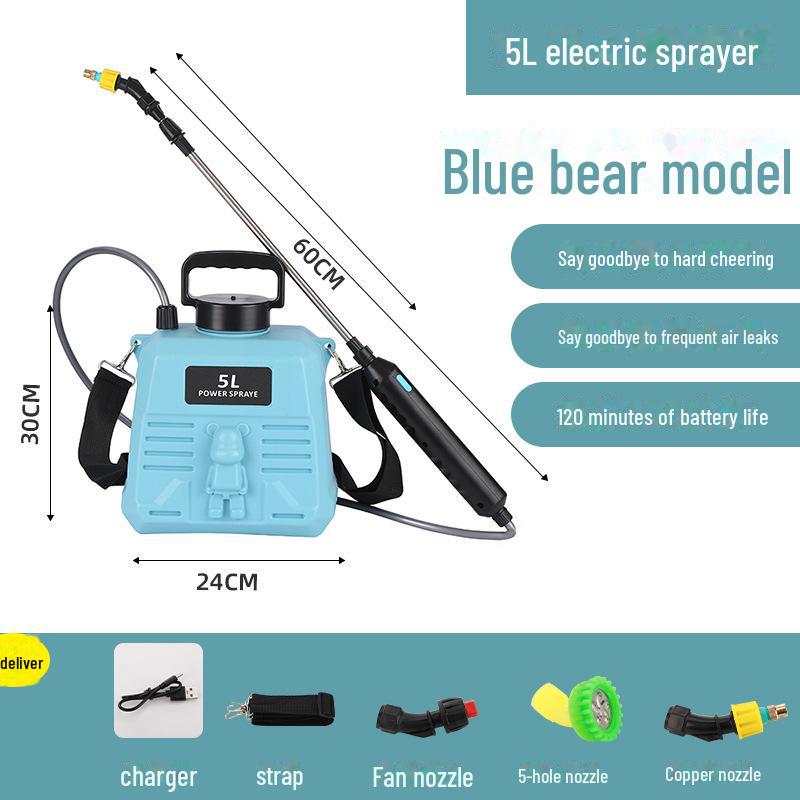 2024 New Electric Household Small Pesticide Sprayer - High Pressure Watering Pot