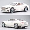Масштаб 1/24 Bentley Continental GT, литая под давлением модель автомобиля, игрушечный автомобиль с откатным механизмом, звуком и светом для детей, коллекция подарков для мальчиков и девочек