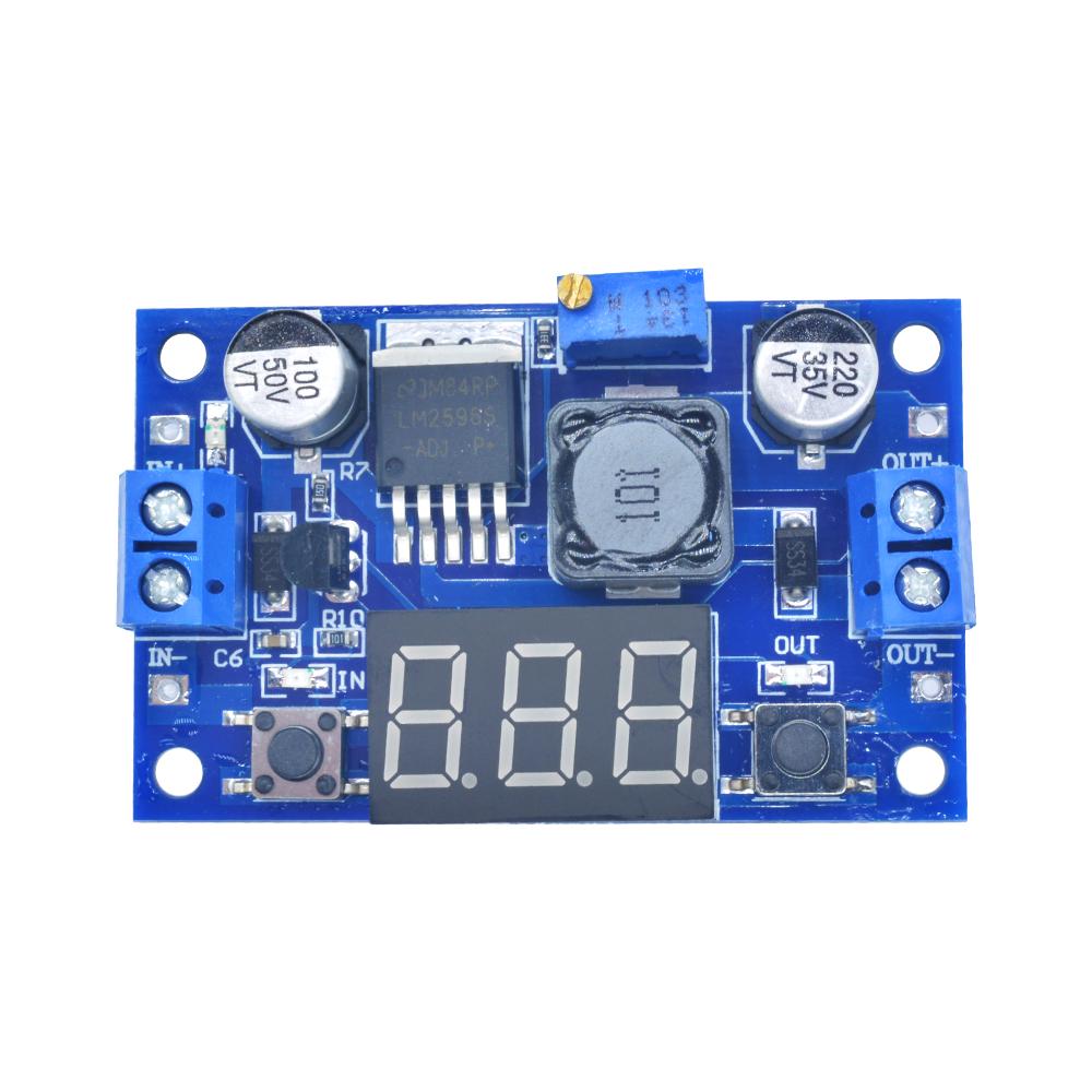 LM2596 DC-DC Понижающий Преобразователь Напряжения Регулятор Светодиодный Дисплей Вольтметр 7~36В в 0.5В~35В Понижающий Адаптер Регулируемый Блок Питания