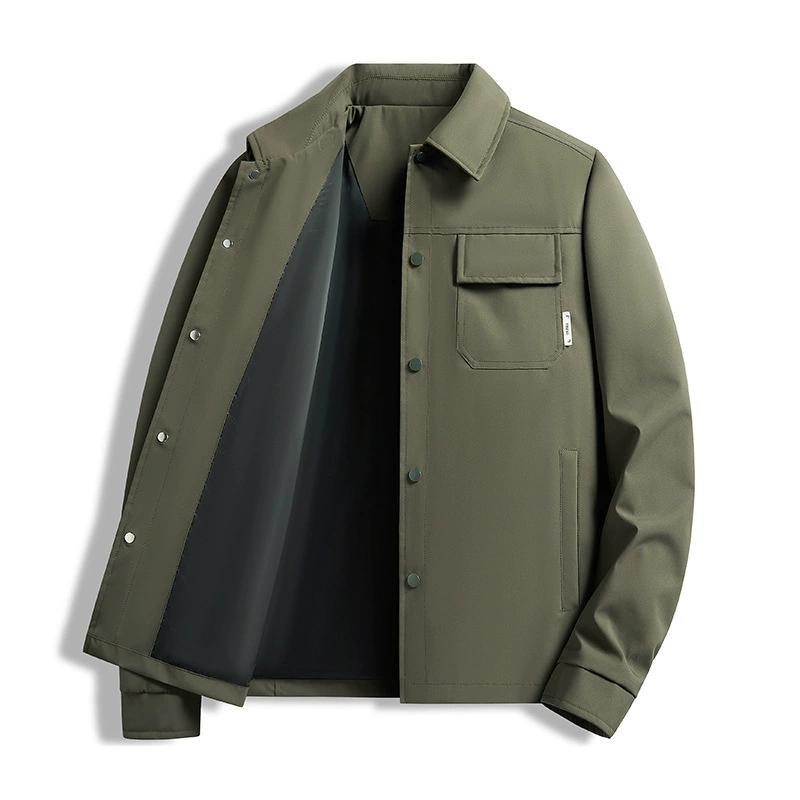 Осенне-зимняя мода с клетчатыми лацканами, мужская куртка с воротником-стойкой