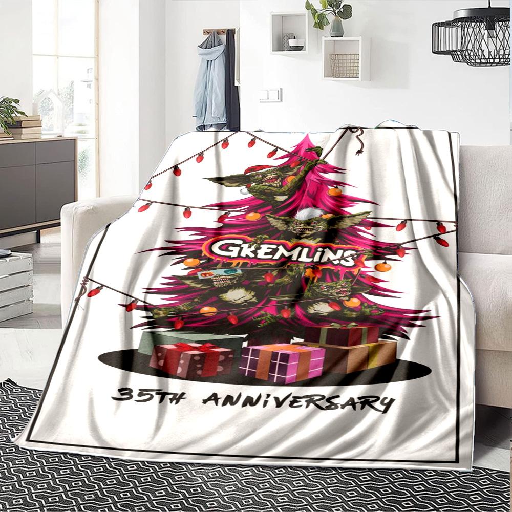 Gremlins Blanket Ultra-Soft Suitable for Couch Office Chair for All Seasons Digital Print Ideal Gift for Friends Family Couples Picnic