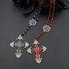 Pentagram Inverted Cross Rosary Baphomet Occult Gothic Sigil of Satanic Jewelry Devil Necklace Trad Goth Jewelry Gift Handmade