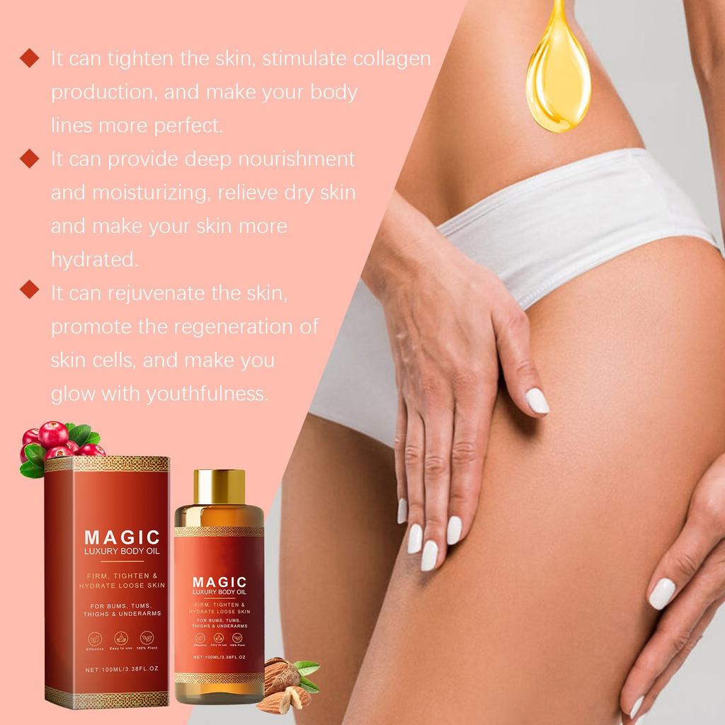 Body Moisturizing Body Oil Daily Skin Nourishing Firming Moisturizing Brightening Body Massage Oil 100ML