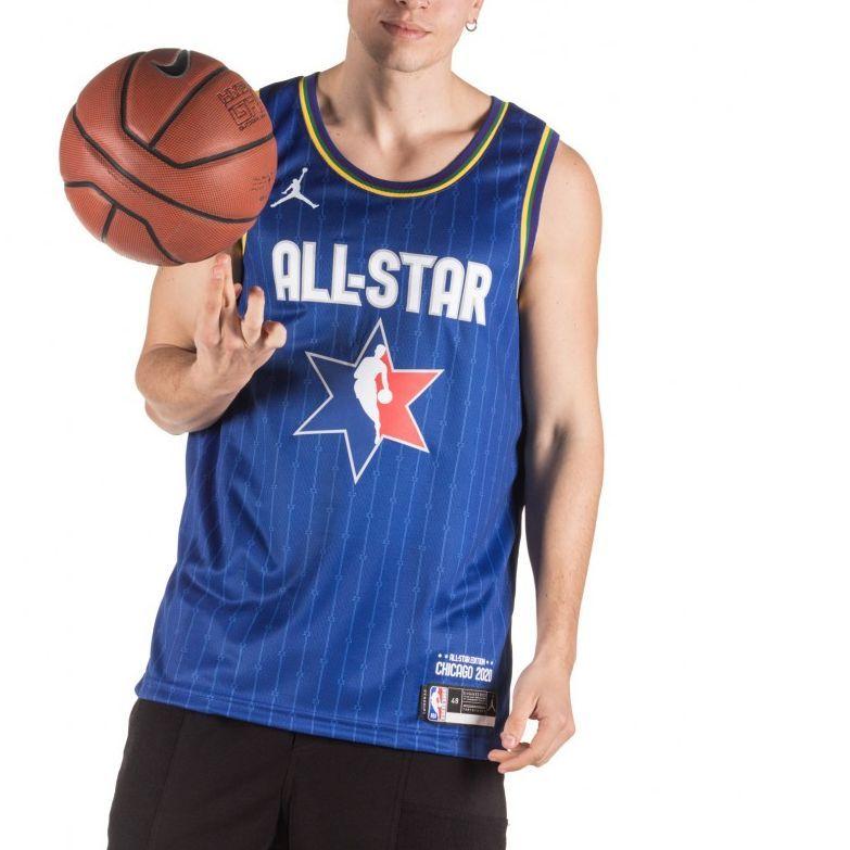 Jordan Баскетбольная майка NBA All-Star Edition Swingman Giannis Antetokounmpo Мужская Синяя CJ1059-495