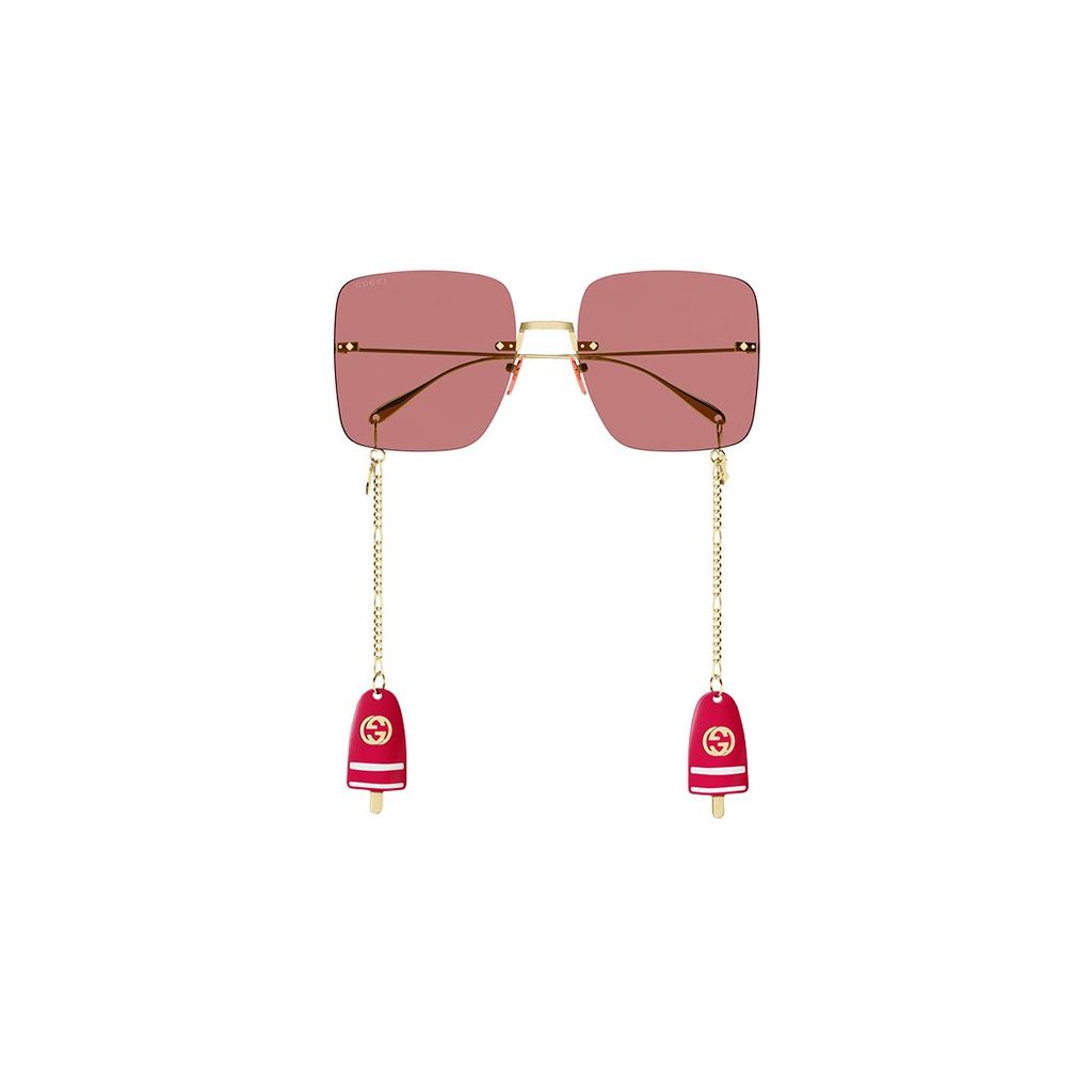 Gucci rimless oversized-frame sunglasses Women's GG1147S-005