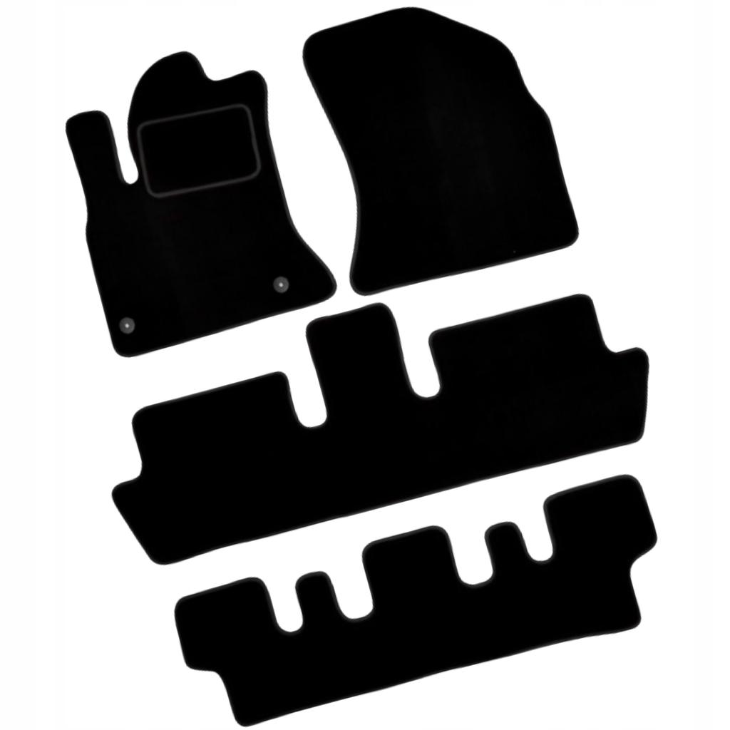 Citroen c4 picasso i 07-13 wersja 7osobowa dywaniki welurowe do samochodu b