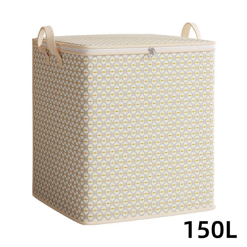 Очень большой тканевый контейнер для хранения одеял, постельного белья, одежды и нижнего белья. Портативный и легкий, с молниями и ручками. Легко переносить