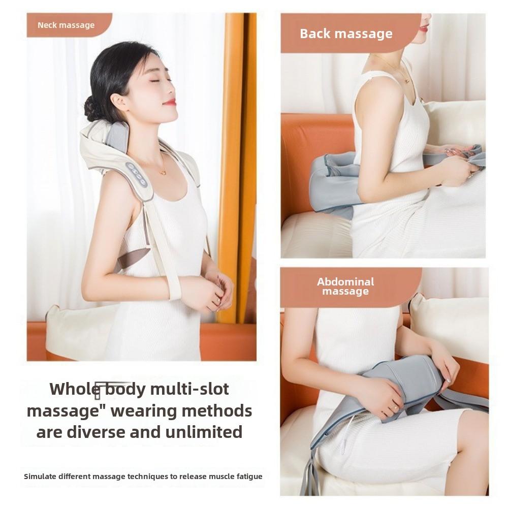 Trapezius Shoulder and Neck Kneading Massager Neck Hot Compress Massage Shawl