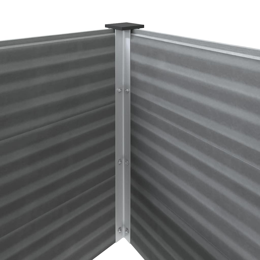 Garden Raised Bed WPC 150 x 50 x 91 cm Grey