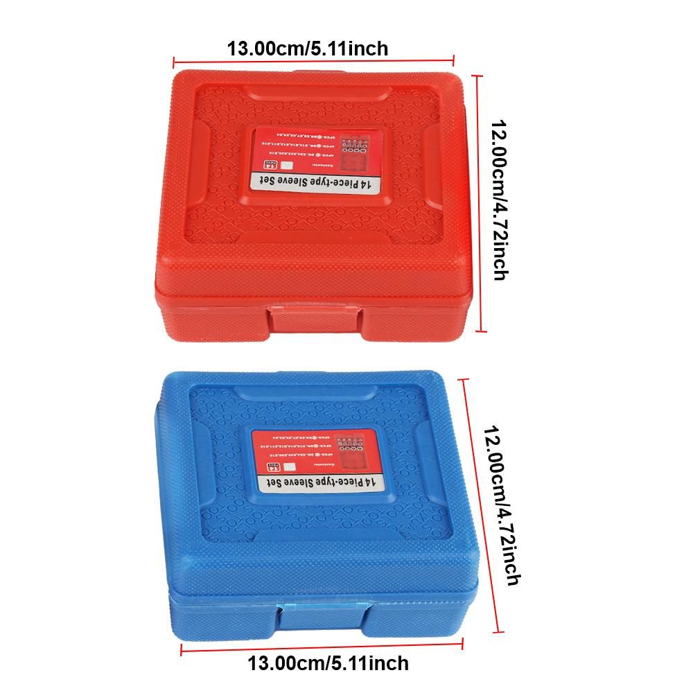 External Torx Socket Set 14-Pieces Female E Torx Socket Set Star Socket Set Auto Repair Tools E4-E24 Car Disassembly Tool Wrench Head with a Case