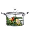 Heat Resistant Clear Cooking Pot Stainless Steel Glass Soup Pot  Kitchen Cooking Tools