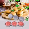 Round Shape Non - Stick Triple Burger Press Hamburger Patty Maker Mold for Chef Cutlets, Hamburger Meat, Beef Grill
