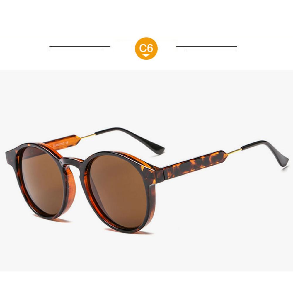 Круглые солнцезащитные очки в стиле ретро для женщин и мужчин, брендовый дизайн, прозрачные женские солнцезащитные очки