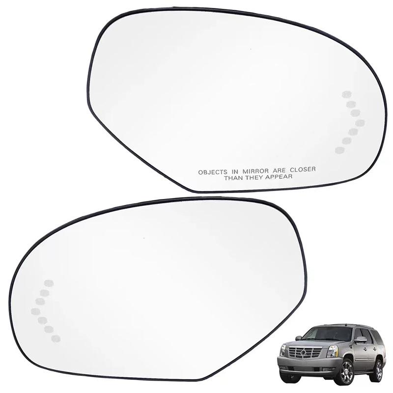 Heated Rearview Mirror Lens for Cadillac Escalade Replacement