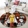 Onepunch Man Round Area Rug Carpet Rug For Living Room Bedroom Sofa Playroom Decor Nonslip Floor Mat
