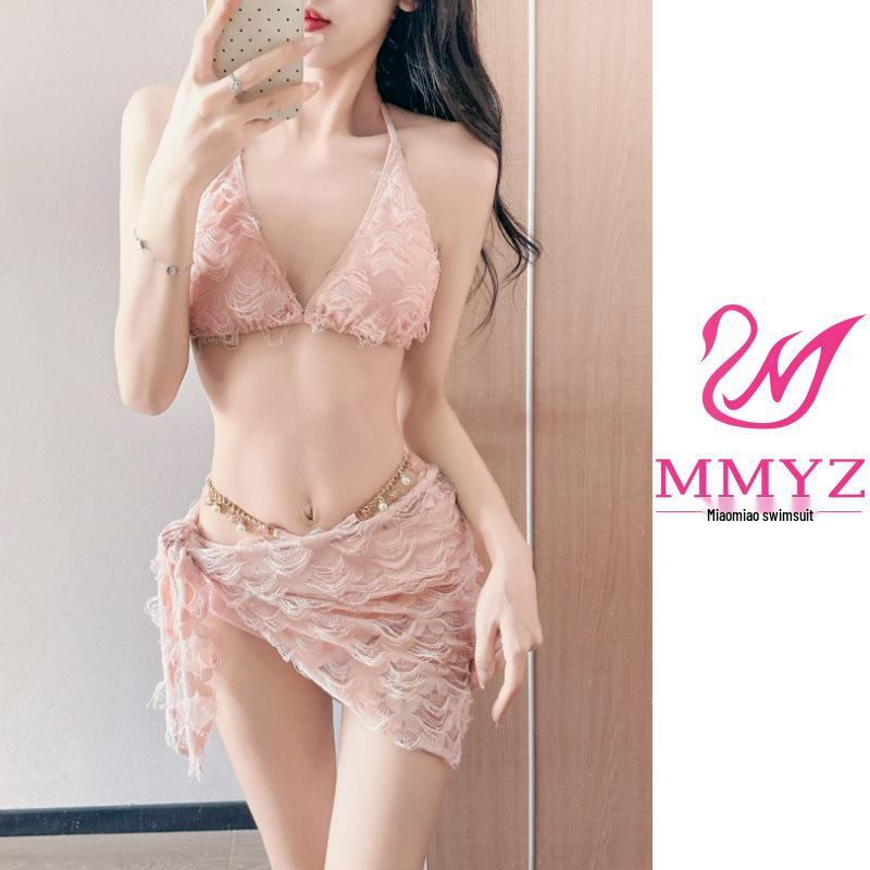 Сексуальный корейский раздельный купальник-бикини на цепочках - Горячий и стройнящий купальник-тройка для женщин