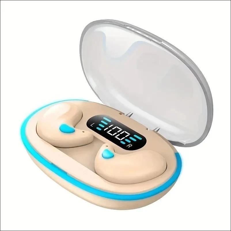Беспроводные Мини-наушники-вкладыши для сна, для работы, TWS Bluetooth-наушники, Стерео, Скрытые гарнитуры с микрофоном, HD-звонки, Для спорта