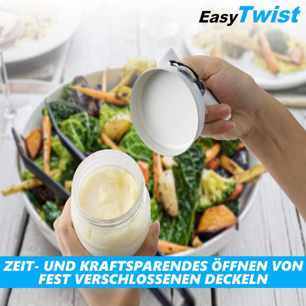 Открывалка EasyTwist, открывалка для банок, открывалка для винтовых крышек, белая