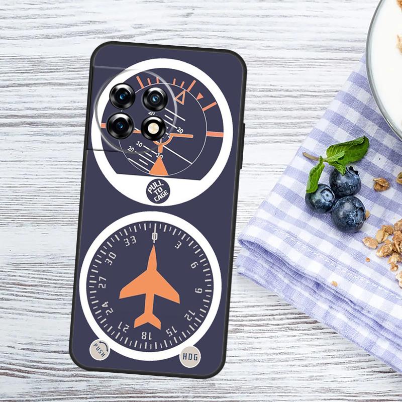 Flight Instruments Case For OnePlus Nord 5 CE 3 4 Lite N20 N30 OnePlus 15 15R 13 13T 10T 10 11 12 12R 13R Cover