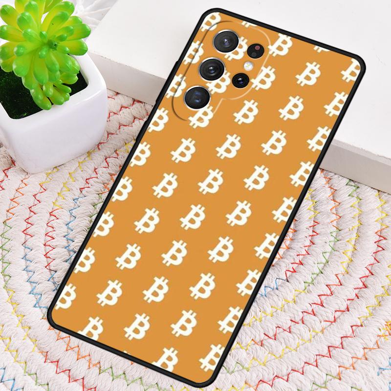 Мягкий чехол для телефона Bitcoin BTC для Samsung Galaxy note 10 pro S26 Ultra S23 S24 FE S25 S21 S22 PLUS ударопрочный