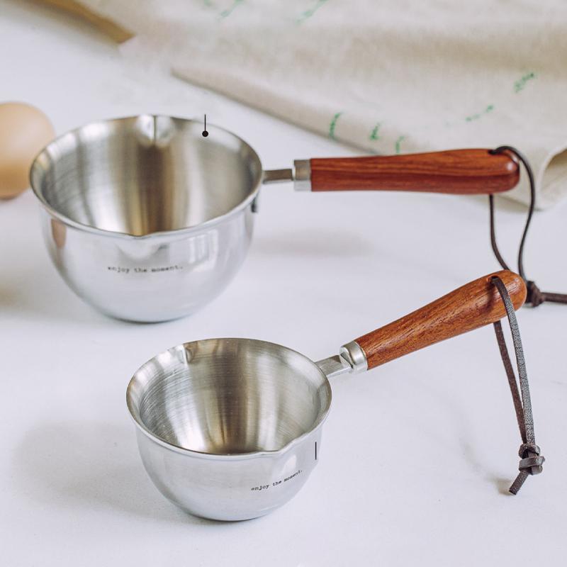 Stainless Steel Mini Oil Poured Small Pot Delicate Breakfast Hot Sauce Chocolate Sauce Kitchen Special Thickened Pan