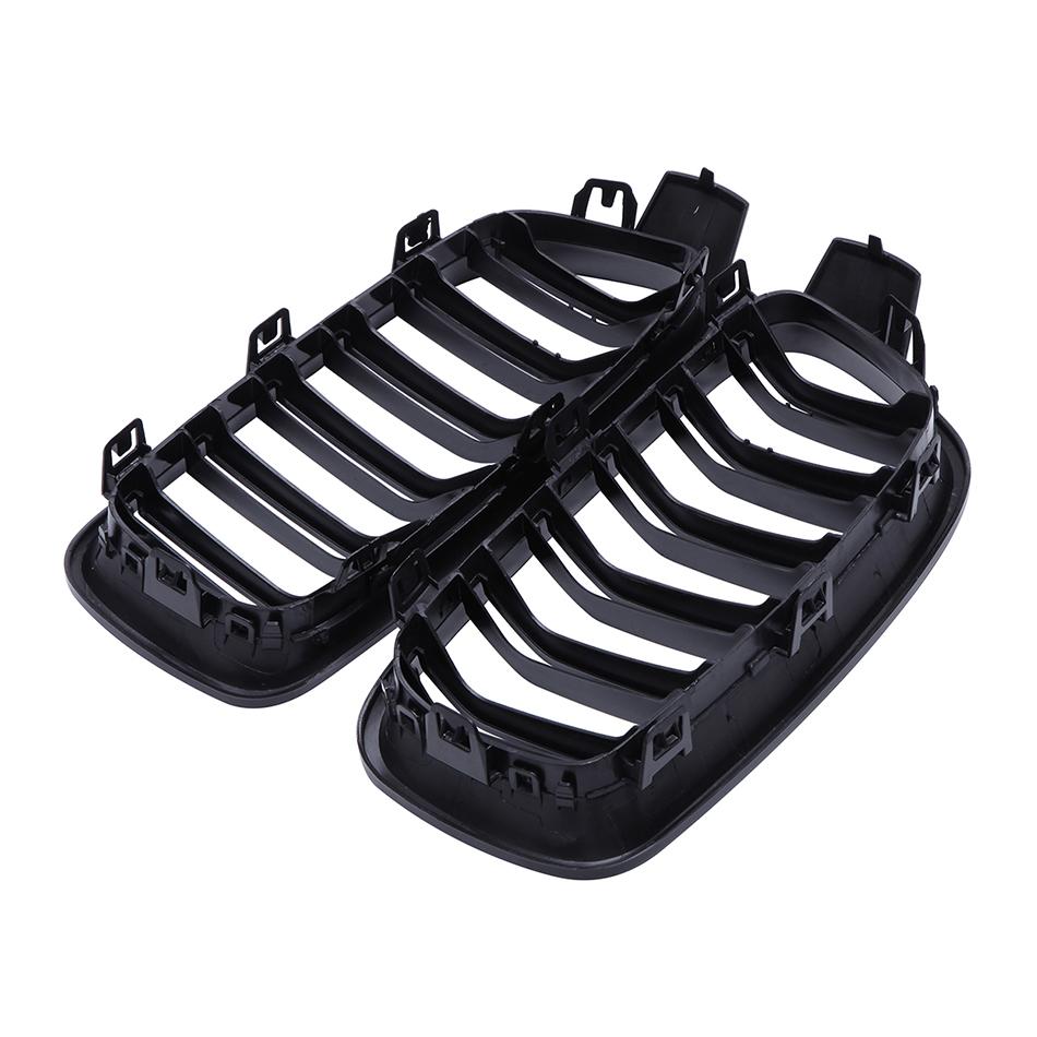 1 пара автомобильных передних решеток для почек для F30 F31 Touring 3 серии 2012-2018, глянцевый черный комплект корпуса