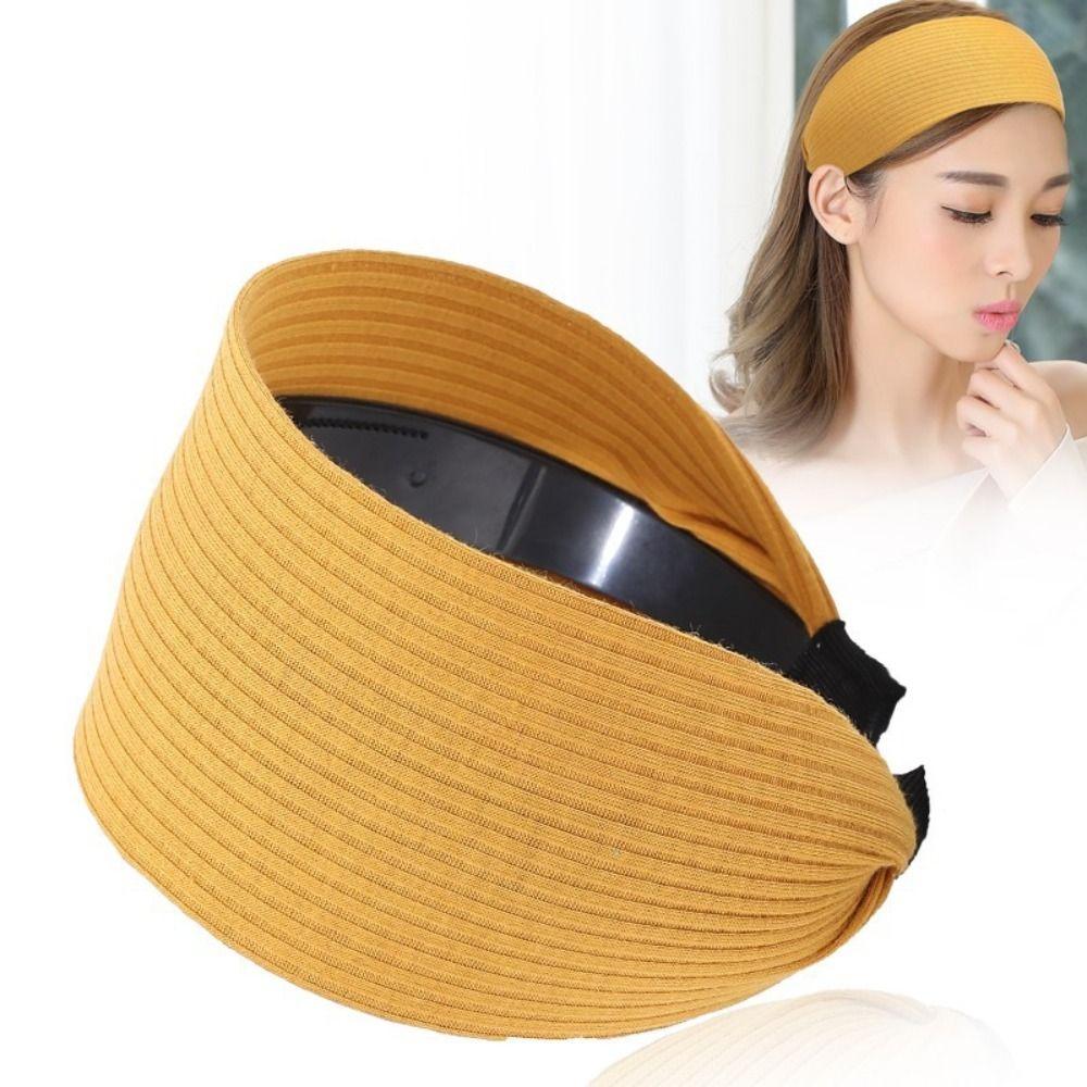 Повязка на голову для мытья лица, зубов, волос, Нескользящая повязка на голову для мамы, Корейский головной платок, Широкая боковая повязка на голову для женщин