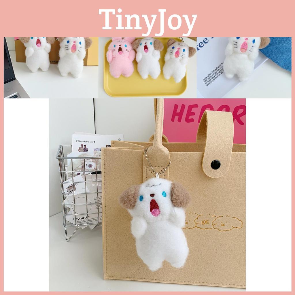 Adorable Mini Plush Toy Cute Puppy Keychain Perfect For Girls Bags And Gifts