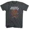 Queens of The Stone Age Trident Print Cotton TShirt Vintage Stoner Rock Streetwear Unisex Crew Neck Short Sleeve Tee for Rock