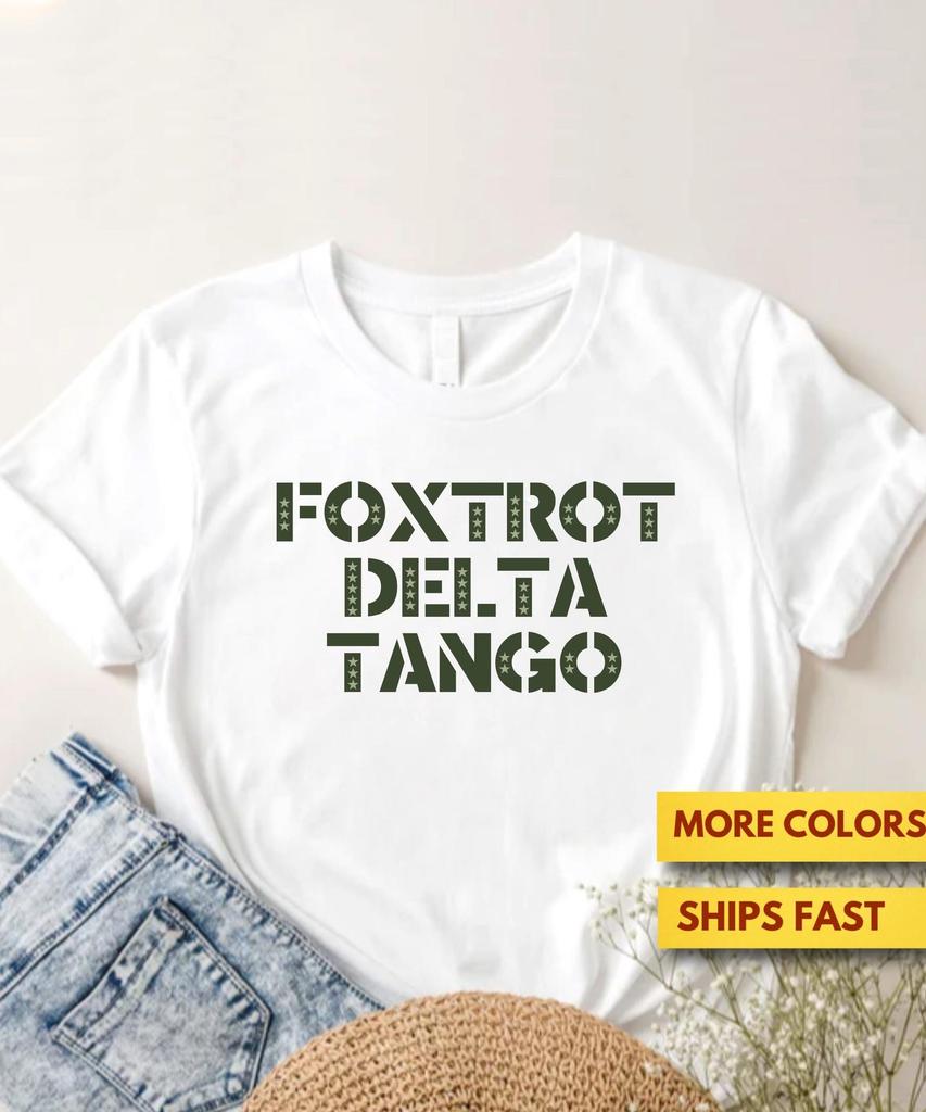 Футболка Foxtrot Delta Tango, FDT, Анти-Трамп, Анти-Капиталистическая, Анти-Олигархическая, Не Мой Президент, Политическая Ультра Мягкая Премиум Футболка