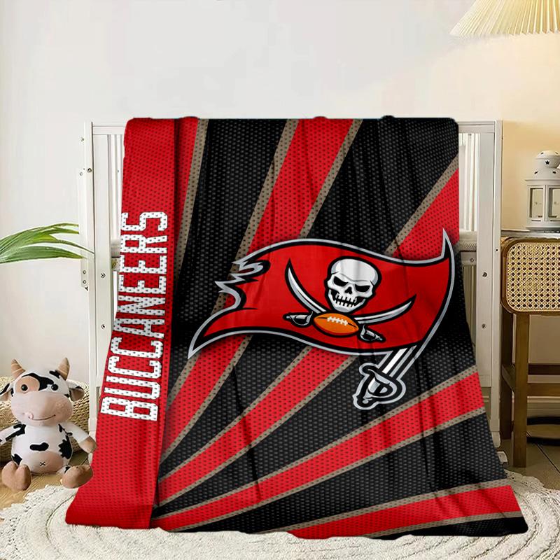 Buccaneers Team Spirit Portable Blanket/Soft Blanket Bedding Blanket Suitable for Travel Camping Living Rooms Offices Sofas Fan Gifts