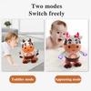 1/2Pcs Kids Electric Cow Toy with LED Light Music Singing Dancing Cartoon Dairy Cattle Toy Toddlers Interactive