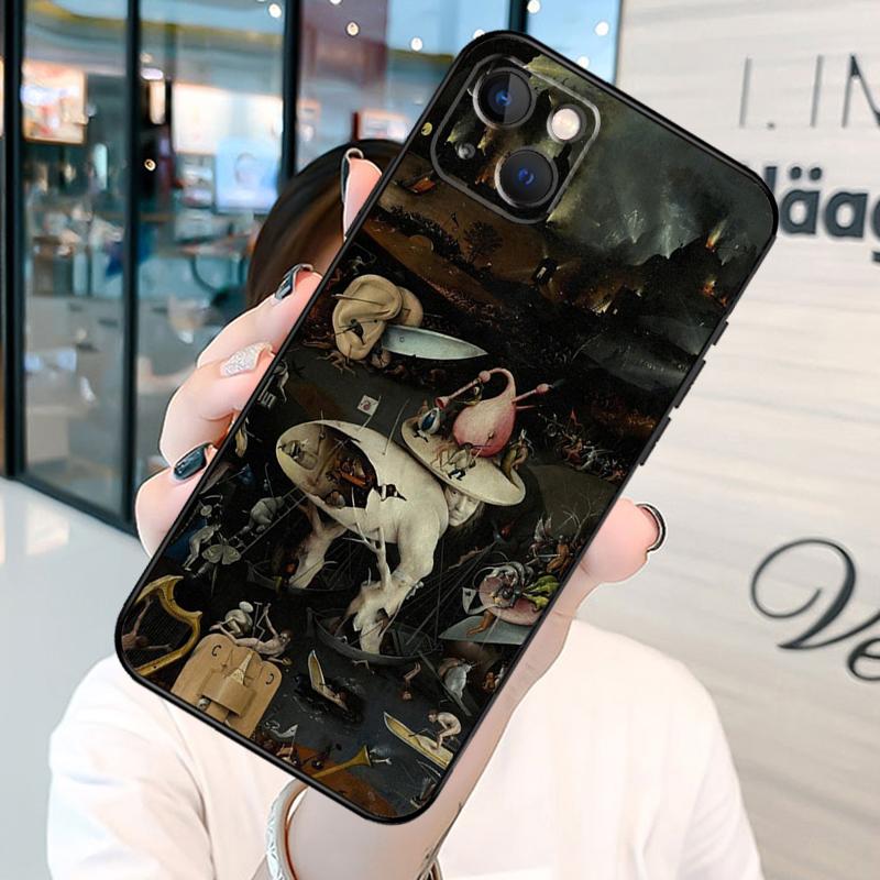 Hieronymus Bosch Art Painting Bumper Phone Case For iPhone 11 12 13 14 15 16 Pro X XR XS Max Plus Back Cover