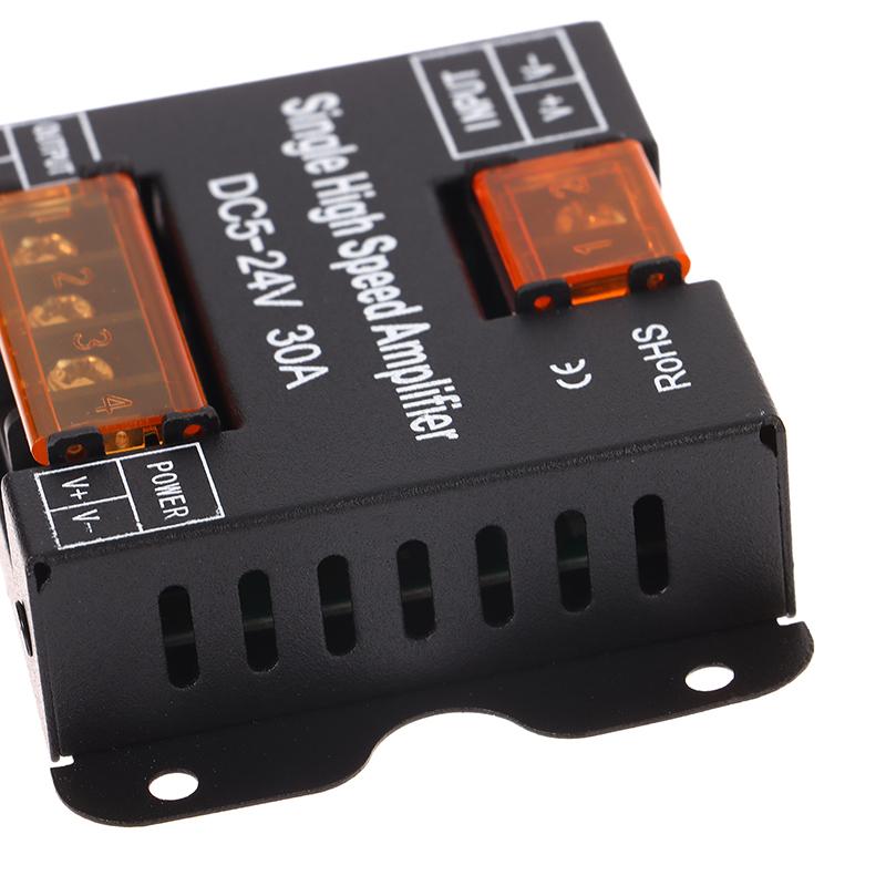 Светодиодный 30А/Канал 360Вт Постоянный ток 5-24В IP20 Одноцветный Высокоскоростной Усилитель Светодиодный Одноцветный Усилитель Репитер Для Светодиодной Ленты