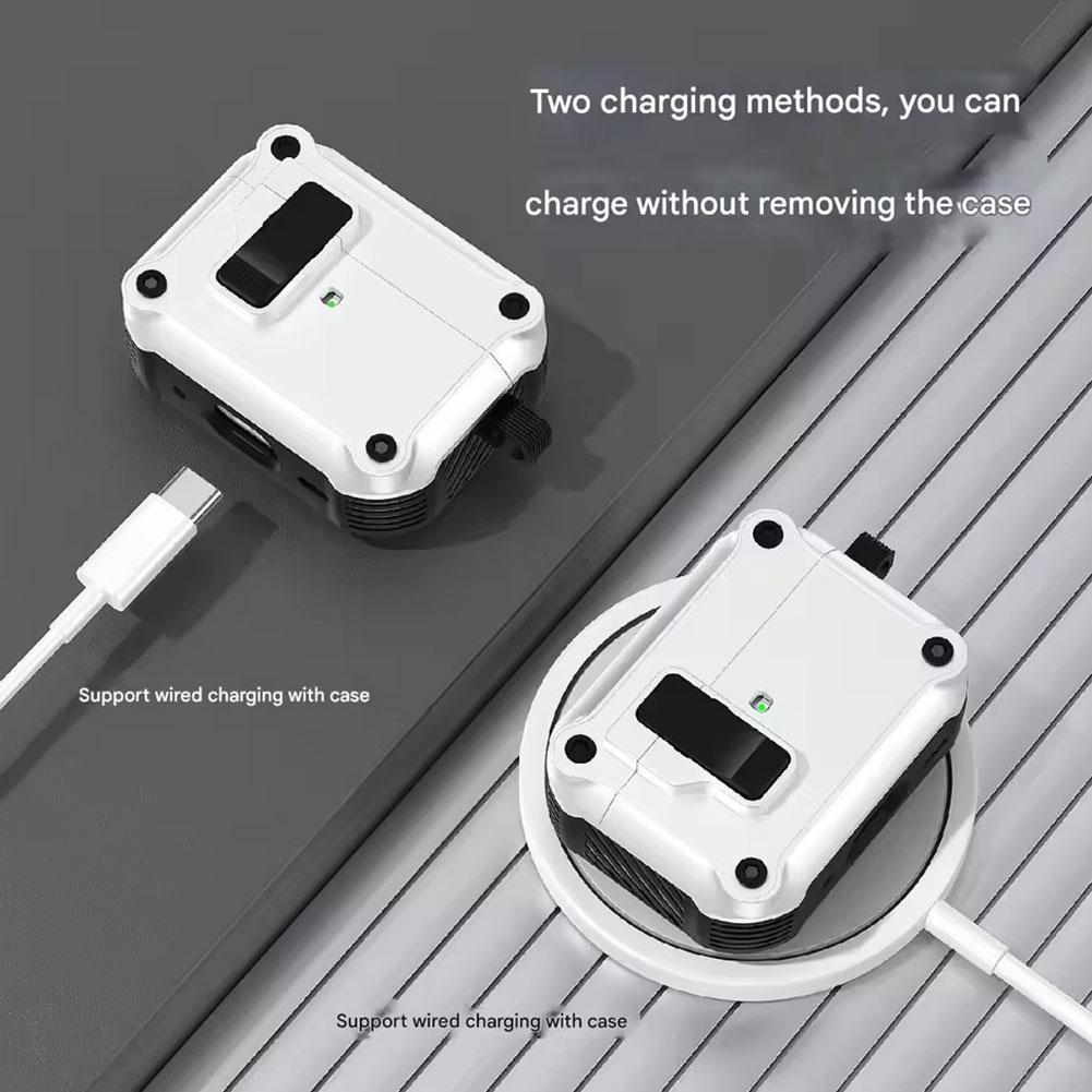 2025 Защитный чехол с надежным замком для AirPods Pro 3 НОВЫЙ Автоматический выдвижной Полностью защитный чехол с чистящим набором для Apple AirPods Pro 3