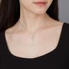 Vivienne Westwood Minimalist Versatile Brass Necklace Women necklace Silver 6302030202P102