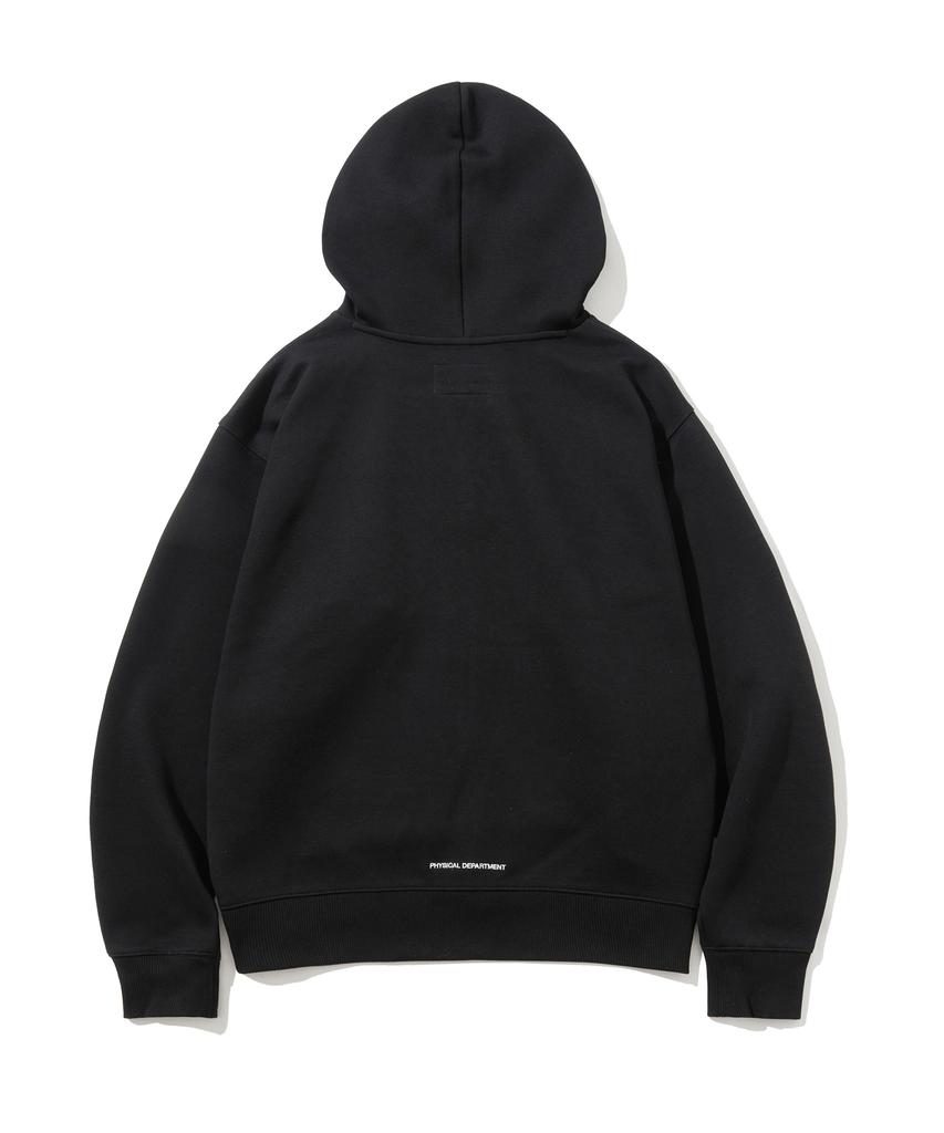 Butterfly Sportswear Оригинальная вышитая эмблема Худи на молнии с двумя бегунками Черный