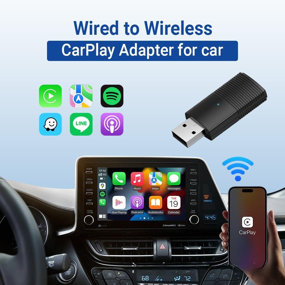 Universal Wireless CarPlay Box Wired To Wireless Module Adapter for All Car Models
